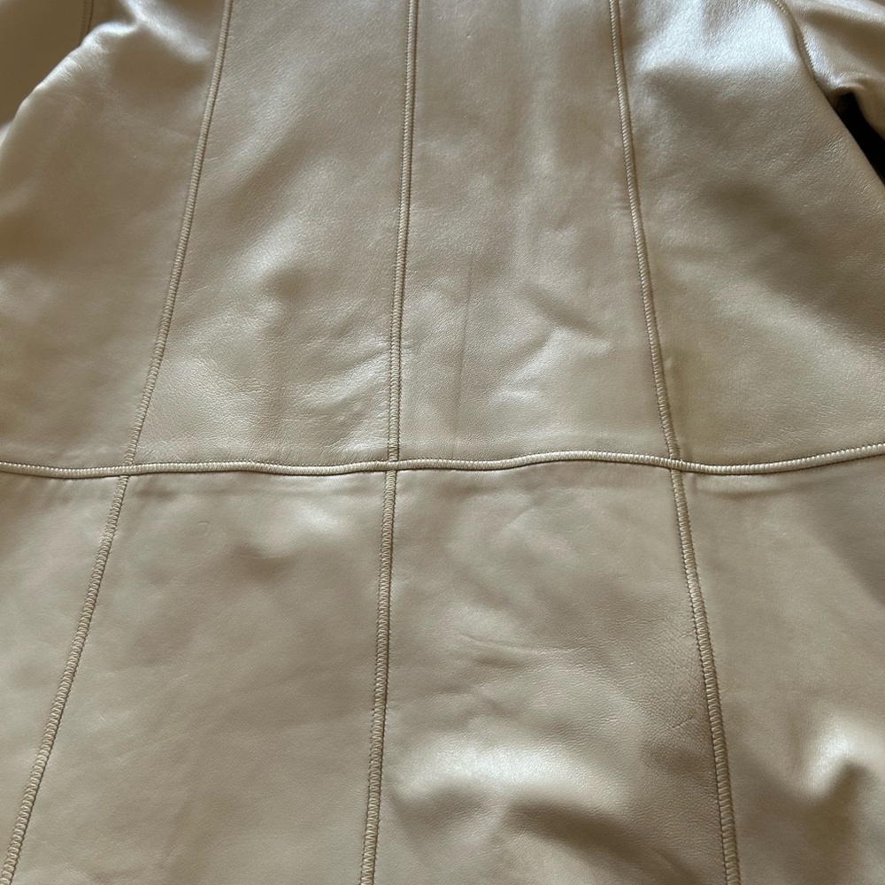 Vintage lether j-piel women’s jacket bought in Spain real fur curly lamb jacket - Picture 8 of 12